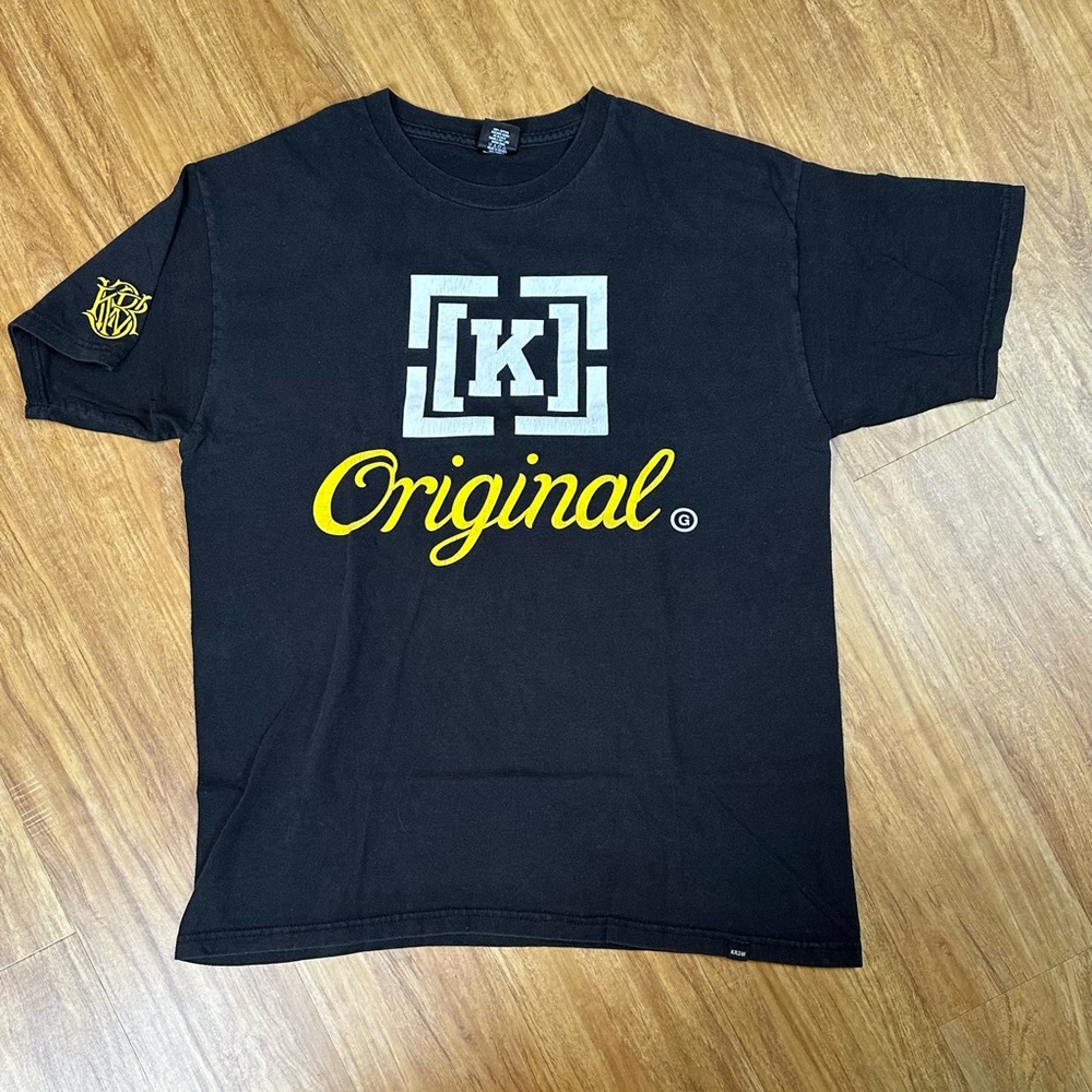 KR3W vintage skateboard tee men’s large pre owned black